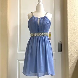 NWT Gianni Bini Powder blue spaghetti strap dress